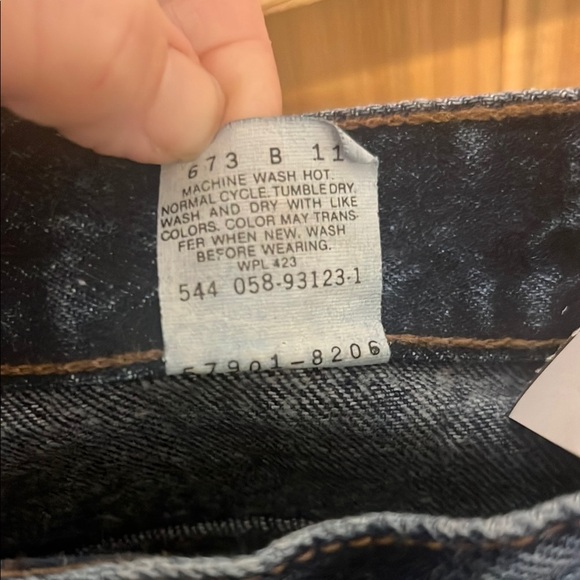 Levi's Dark Indigo Straight Leg Jeans - Picture 3 of 13